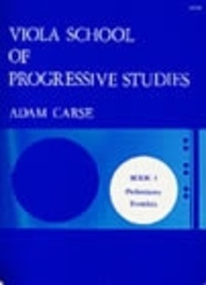 Viola School of Progressive Studies Book 1 - Preliminary Exercises - Adam Carse - Viola Stainer & Bell Viola Solo