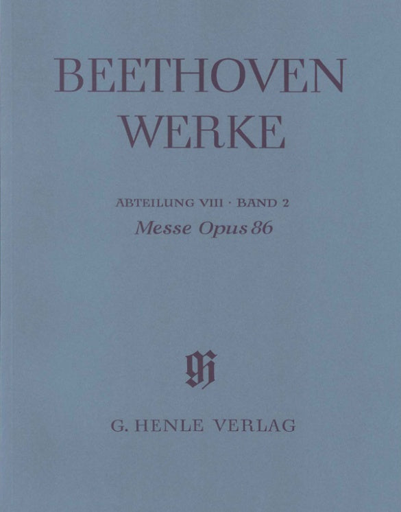 Mass in C major Op 86 Full Score
