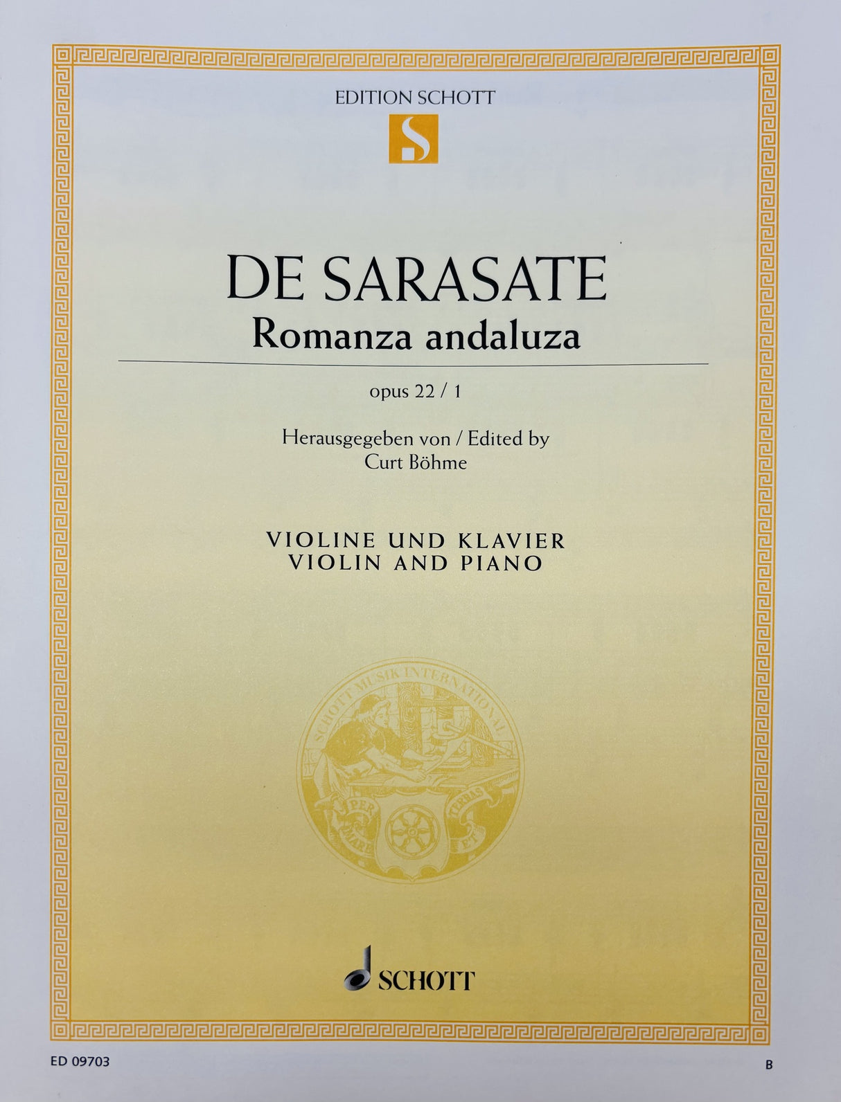 Romanza Andaluza Op 22 No 1 Violin