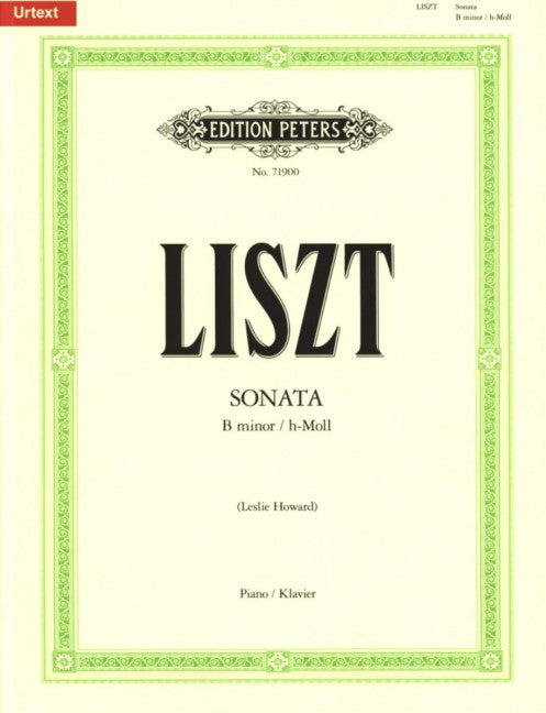 SONATA IN B MINOR (PIANO) - LISZT - PETERS P71900