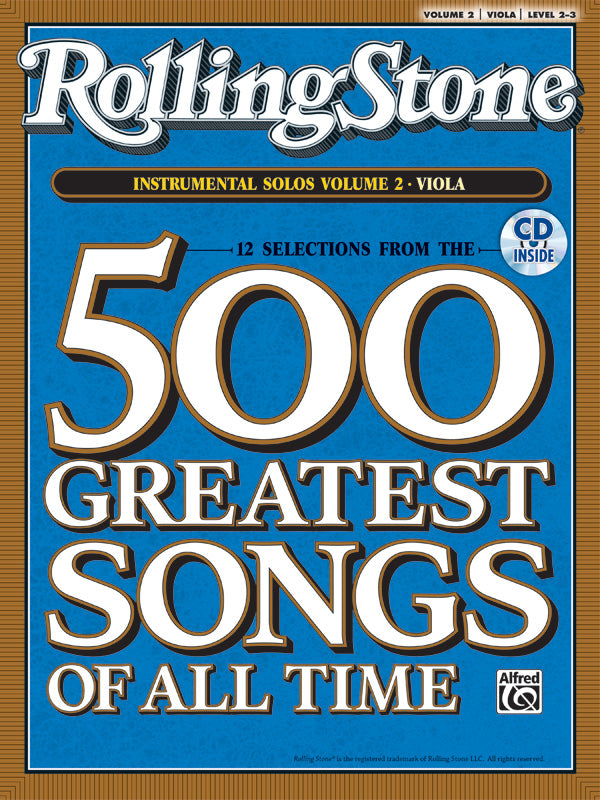 Rolling Stone Instrumental Solos 2 Viola Book/CD