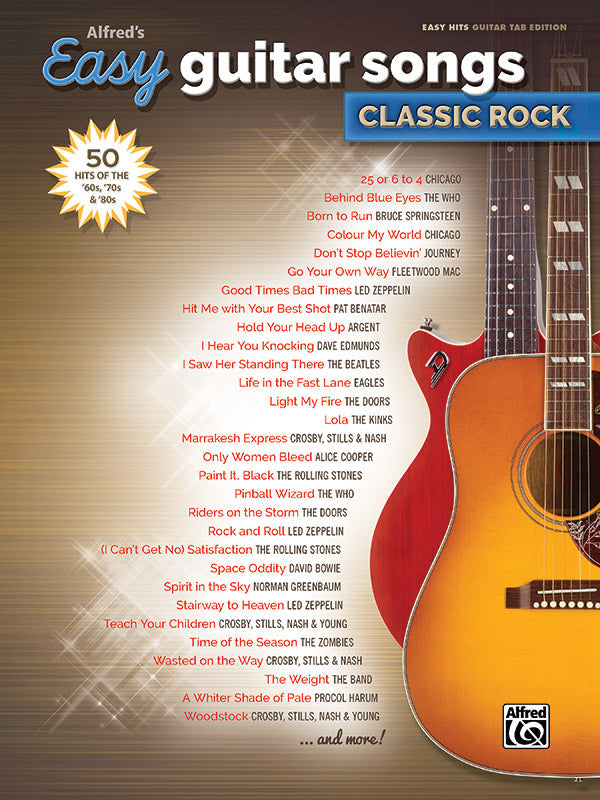 Alfreds Easy Guitar Songs Classic Rock