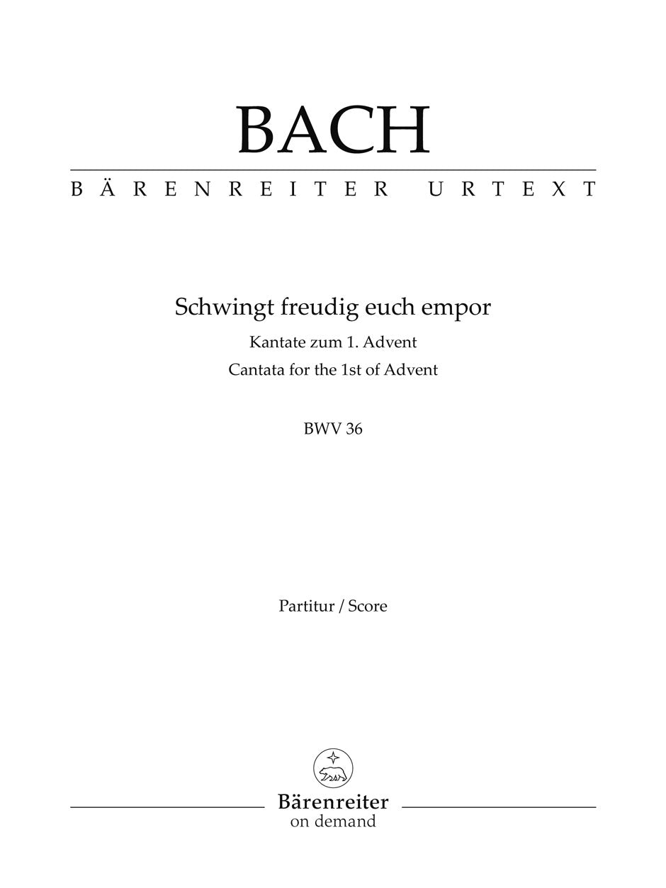 CANTATA BWV36 STUDY SC (TP10)