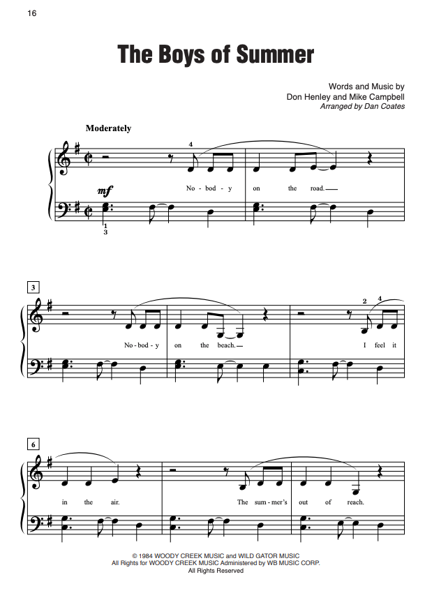 Simply Rock 80s EasyPiano - Coates - Alfred