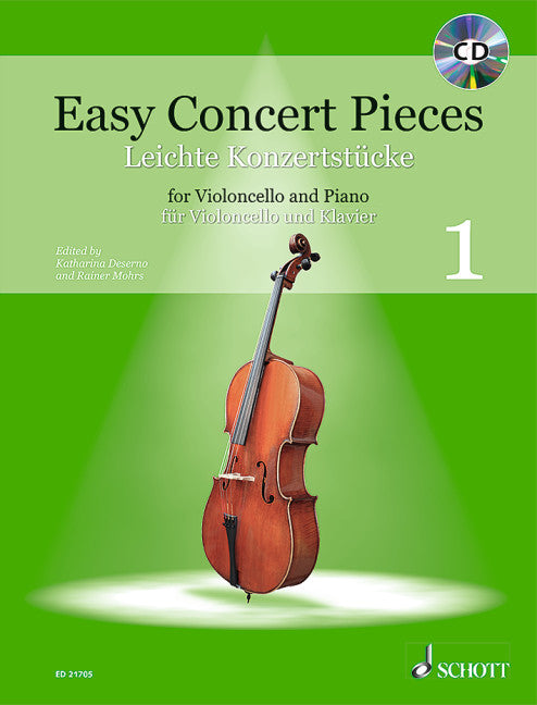 Easy Concert Pieces for Cello Volume 1 Book/CD