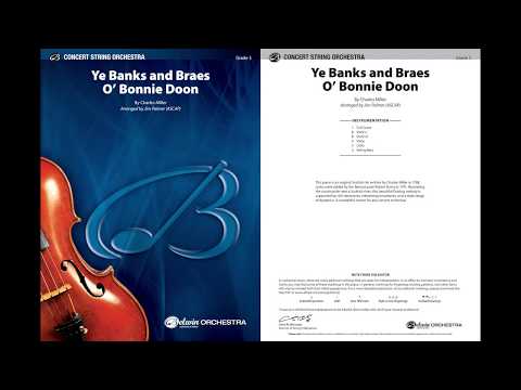 Miller Ye Banks & Braes O' Bonnie Doon String Orchestra Grade 3 Score/Parts arranged by Palmer