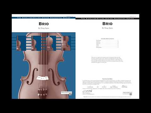 Spata Brio String Orchestra Grade 1.5 Score/Parts